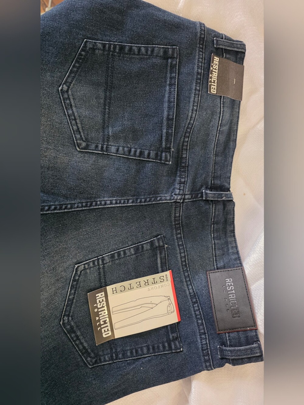 Restricted Men's Slim Straight Jeans in Dark Indigo